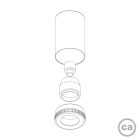 Creative Cables spotlámpa Mini LED spotlámpa GU1d0 KBMGU10TIS LED