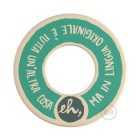 Creative Cables design lámpa MINI-UFO: kétoldalas fa korong READING BALLSH*T kollekció, téma COPERTINA + KCDW02