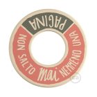 Creative Cables design lámpa MINI-UFO: kétoldalas fa korong READING BALLSH*T kollekció, téma PAGINA + KCDW04