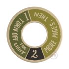 Creative Cables design lámpa MINI-UFO: kétoldalas fa lemez READING BALLSH*T kollekció, téma LOVE READING KCDW07