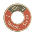 Creative Cables design lámpa MINI-UFO: kétoldalas fa korong READING BALLSH*T kollekció, téma PAGE + KCDW08