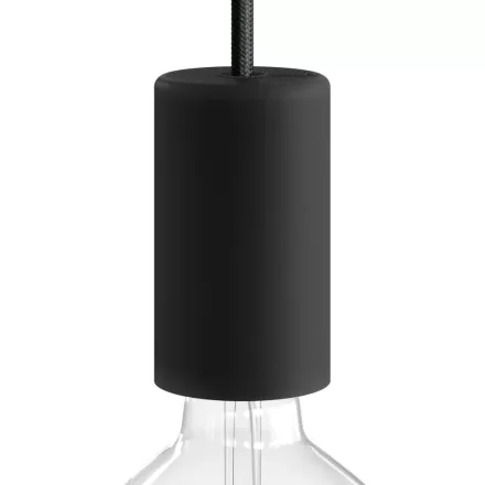 Creative Cables kültéri lámpa EIVA ELEGANT, E27 kültéri szilikon lámpafoglalat készlet – a világ KEIVAEL01BK IP65