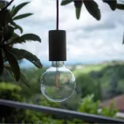 Creative Cables kültéri lámpa EIVA ELEGANT, E27 kültéri szilikon lámpafoglalat készlet – a világ KEIVAEL01BK IP65