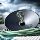 Creative Cables lámpatest EIVA ELEGANT, E27 kültéri szilikon lámpafoglalat készlet lámpaernyőhöz – az KEIVAEL02BI IP65 fehér