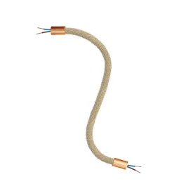   Creative Cables design lámpa Kit Creative Flex rugalmas hosszabbító cső RN06 semleges juta borítással KFLEX30RASRN06