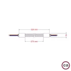 Creative Cables design lámpa Kit Creative Flex rugalmas cső benzin kék RM78 textil béléssel KFLEX30VBORM78