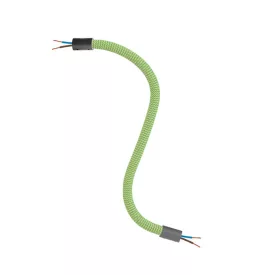   Creative Cables design lámpa Kit Creative Flex rugalmas cső, fűzöld RM77 textil béléssel és KFLEX30VNRM77