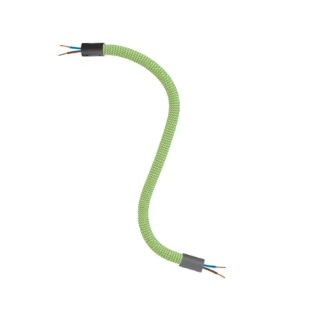 Creative Cables design lámpa Kit Creative Flex rugalmas cső, fűzöld RM77 textil béléssel és KFLEX30VNRM77