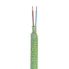 Creative Cables design lámpa Kit Creative Flex rugalmas cső, fűzöld RM77 textil béléssel és KFLEX30VNRM77
