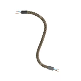   Creative Cables design lámpa Kit Creative Flex rugalmas cső, fekete és arany RZ24 szövet KFLEX30VNRZ24