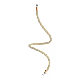   Creative Cables design lámpa Kit Creative Flex rugalmas hosszabbító cső RN06 semleges juta borítással KFLEX90RASRN06