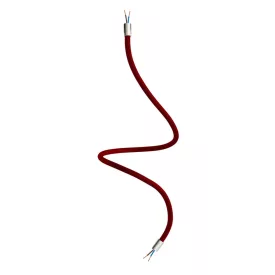   Creative Cables design lámpa Kit Creative Flex rugalmas cső, bordó RM19 szövetborítással és fém KFLEX90TISRM19