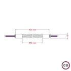 Creative Cables design lámpa Kit Creative Flex rugalmas cső, bordó RM19 szövetborítással és fém KFLEX90TISRM19