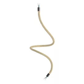   Creative Cables design lámpa Kit Creative Flex rugalmas hosszabbító cső RN06 semleges juta borítással KFLEX90VNRN06