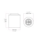 Creative Cables foglalat Fém E27 lámpafoglalat falra vagy mennyezetre