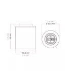 Creative Cables foglalat Fém E27 lámpafoglalat falra vagy mennyezetre