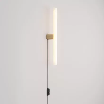 Creative Cables design lámpa Lámpa dugóval, fém kivitelben és lineáris LED S14d izzóval LED