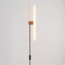   Creative Cables design lámpa Lámpa dugóval, fém kivitelben és lineáris LED S14d izzóval LED