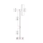 Creative Cables design lámpa Lámpa dugóval, fém kivitelben és lineáris LED S14d izzóval LED