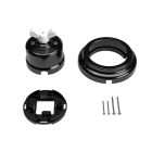 Creative Cables kapcsoló /elterelő készlet pillangóanyával és fekete porcelán talppal