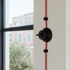 Creative Cables kapcsoló /elterelő készlet pillangóanyával és fekete porcelán talppal