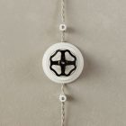 Creative Cables kapcsoló /elterelő készlet fehér porcelán gombbal és talppal