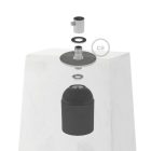 Creative Cables függeszték Prisma cement lámpaernyő függesztéshez, kábelbilinccsel és E27-es foglalattal KPAC01CGL