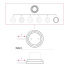 Creative Cables design lámpa Porcelán csatlakozódoboz és alapkészlet