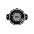 Creative Cables fali lámpa Schuko fali aljzat készlet és porcelán alap Creative-Tubes termékekhez