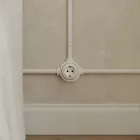 Creative Cables fali lámpa Schuko fali aljzat készlet és porcelán alap Creative-Tubes termékekhez