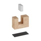 Creative Cables asztali lámpa Fa lábak Asztali lámpa tartó készlet KPLBL01