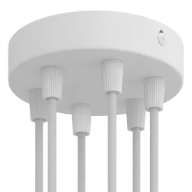   Creative Cables mennyezeti rózsa Hengeres fém 6 lyukas mennyezeti rozetta készlet KRM126FVBO