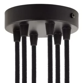   Creative Cables mennyezeti rózsa Hengeres fém 6 lyukas mennyezeti rozetta készlet KRM126FVN