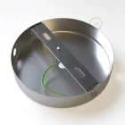 Creative Cables mennyezeti rózsa Hengeres fém 1 központi lyuk + 2 oldalsó lyuk mennyezeti KRM12FC2LCR