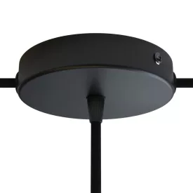   Creative Cables mennyezeti rózsa Hengeres fém 1 központi lyuk + 2 oldalsó lyuk mennyezeti KRM12FC2LVN