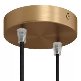   Creative Cables mennyezeti rózsa Hengeres fém 2 lyukas mennyezeti rozetta készlet KRM572FOTS