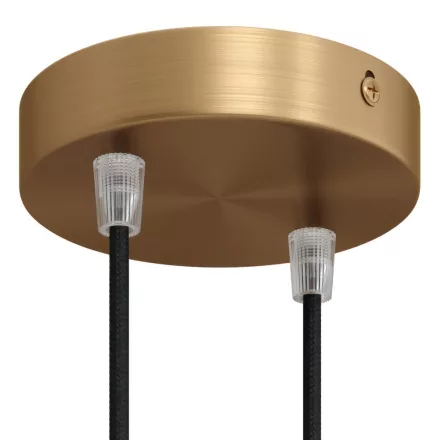 Creative Cables mennyezeti rózsa Hengeres fém 2 lyukas mennyezeti rozetta készlet KRM572FOTS