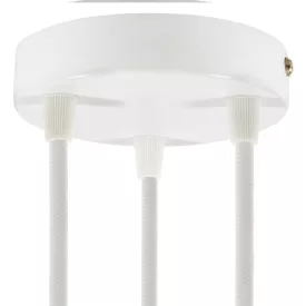   Creative Cables mennyezeti rózsa Hengeres fém 3 lyukas mennyezeti rozetta készlet KRM573FVB