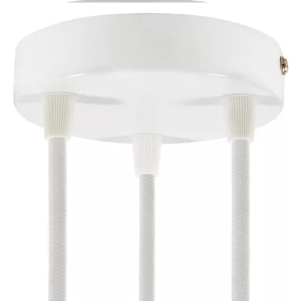 Creative Cables mennyezeti rózsa Hengeres fém 3 lyukas mennyezeti rozetta készlet KRM573FVB