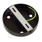 Creative-Cables Cylindrical metal 3-hole ceiling rose kit black KRM573FVN mennyezeti rózsa feke