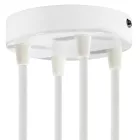 Creative-Cables Cylindrical metal 4-hole ceiling rose kit KRM574FVB mennyezeti rózsa fehér fém