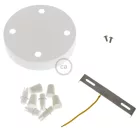 Creative-Cables Cylindrical metal 4-hole ceiling rose kit KRM574FVB mennyezeti rózsa fehér fém