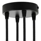 Creative Cables mennyezeti rózsa Hengeres fém 4 lyukas mennyezeti rozetta készlet KRM574FVN