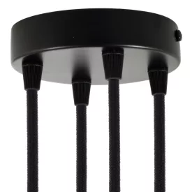   Creative Cables mennyezeti rózsa Hengeres fém 4 lyukas mennyezeti rozetta készlet KRM574FVN
