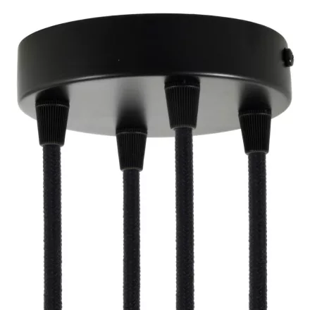 Creative Cables mennyezeti rózsa Hengeres fém 4 lyukas mennyezeti rozetta készlet KRM574FVN