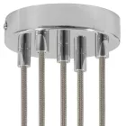 Creative Cables mennyezeti rózsa Hengeres fém 5 lyukas mennyezeti rozetta készlet KRM575FCRTERM