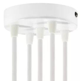   Creative Cables mennyezeti rózsa Hengeres fém 5 lyukas mennyezeti rozetta készlet KRM575FVB