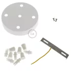 Creative Cables mennyezeti rózsa Hengeres fém 5 lyukas mennyezeti rozetta készlet KRM575FVB