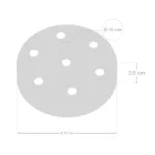 Creative Cables mennyezeti rózsa Hengeres fém 7 lyukú mennyezeti rozetta készlet KRM576FRATERM