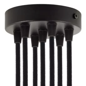   Creative Cables mennyezeti rózsa Hengeres fém 7 lyukú mennyezeti rozetta készlet KRM576FVN